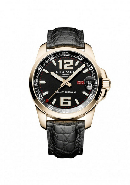 Replica Chopard Mille Miglia Gran Turismo XL Rose Gold 161264-5001 leather replica Watch